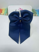 4 Inch Tail Bow - Navy