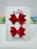 2 Inch Bows - Red - 2 Pack