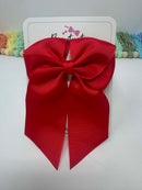 4 Inch Tail Bow - Hot Red
