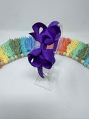 3 Inch Bow Alice Band - Purple