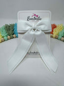 4.5 Inch Tail Bow - White