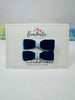 2.75 Inch Flat Bows - Navy & Light Blue - 2 Pack
