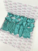 School Bundle - 5 Matching Pairs - Clips & Bobbles - Jade Green
