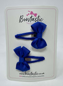 2 Inch Bow Snap Clip - Cobalt - 2 Pack