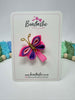 Butterfly Bow - Hot Pink, Grape & Pearl Pink