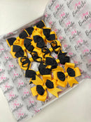 School Bundle - Matching Pairs - Bobbles - Black & Yellow Gold