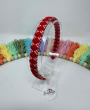 Alice Band - Red & Red Gingham