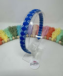 Alice Band - Royal Blue & Royal Gingham