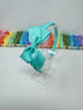 3.5 Inch Bow Alice Band - Aqua