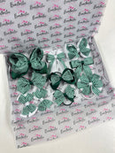 School Surprise Bundle - Clips & Bobbles - Green Gingham - 10 Items
