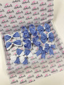 School Bundle - Matching Pairs - Clips & Bobbles - Royal Blue & White Gingham