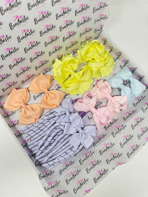 End of Line - Bow Bundle - Matching Pairs - Pastel