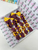 School Bundle - 3 Inch Bows - Clips & Bobbles - Burgundy & Yellow Gold
