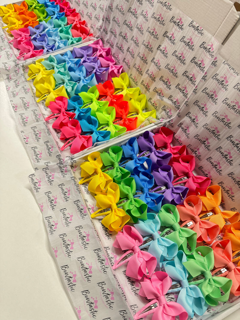 Bow Set - 20x Bright Snap Clips