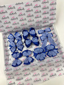 School Bundle - Matching Pairs - Clips & Bobbles - Cobalt & Royal Blue Gingham