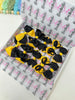 School Bundle - 3 Inch Bows - Clips & Bobbles - Black & Yellow Gold
