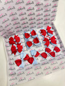 School Bundle - Matching Pairs - Clips & Bobbles - Red & Bluebell