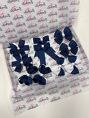 School Bundle - Matching Pairs - Clips - Navy & White