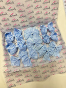 School Bundle - Matching Pairs - Clips & Bobbles - Bluebell & Light Blue Gingham