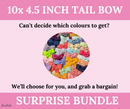Surprise Bundle - 4.5 Inch Tail Bows - 10 Clips