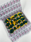 School Bundle - Matching Pairs - Clips - Forest Green & Yellow Gold