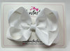 4.5 Inch Bow Bobble - White