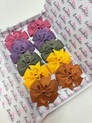 Autumn Bundle - 4 Inch Pinwheel Bow Bundle - Bobbles - Autumn Shades