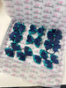 School Bundle - 5 Matching Pairs - Clips & Bobbles - Jade Green & Navy