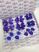 School Bundle - 5 Matching Pairs - Clips & Bobbles - Purple & Bluebell