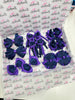 School Bundle - Matching Pairs - Clips & Bobble - Purple & Navy