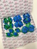 School Bundle - Matching Pairs - Clips - Royal Blue & Emerald Green