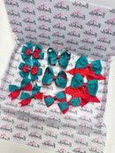 School Bundle - Matching Pairs - Clips - Jade Green & Red