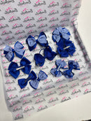 School Bundle - Matching Pairs - Clips & Bobbles - Cobalt & Royal Blue Gingham