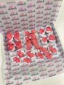 School Bundle - Matching Pairs - Clips - Red & White Gingham