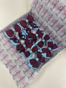 School Bundle - Matching Pairs - Clips - Burgundy & Blue Mist