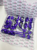 School Bundle - Matching Pairs - Clips & Bobbles - Purple & Metal Grey