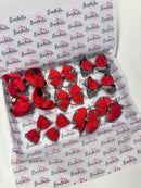 School Bundle - Matching Pairs - Clips & Bobbles - Red & Metal Grey
