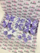 School Bundle - Matching Pairs - Clips - Purple Gingham