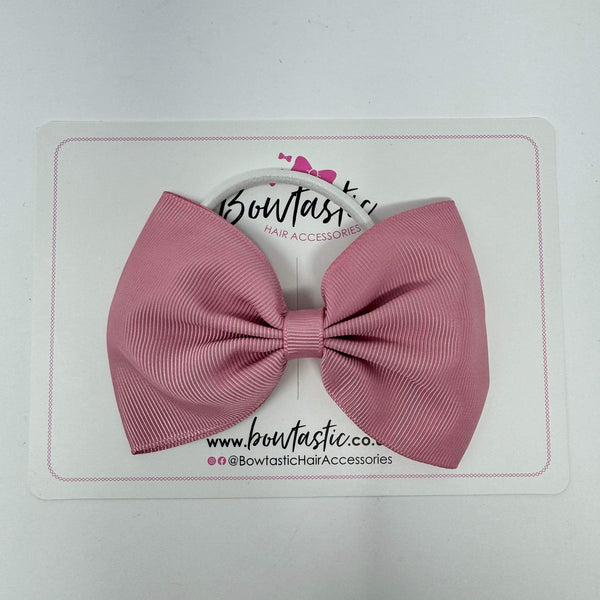 4.5 Inch Tuxedo Bow Bobble - Quartz