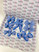 School Bundle - Matching Pairs - Clips - Royal Blue Gingham