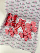 School Bundle - Matching Pairs - Clips - Red Gingham