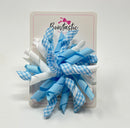 3.5 Inch Corker Bow - Blue & White Gingham