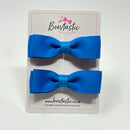 2.75 Inch Flat Bow - Aegean Blue - 2 Pack