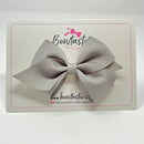 4 Inch Flat Bow - Style 2 - Silver