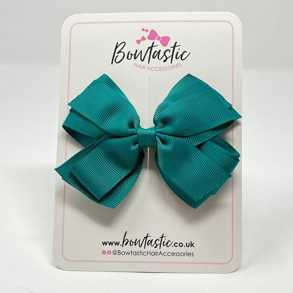 4 Inch 3 Layer Bow - Jade Green