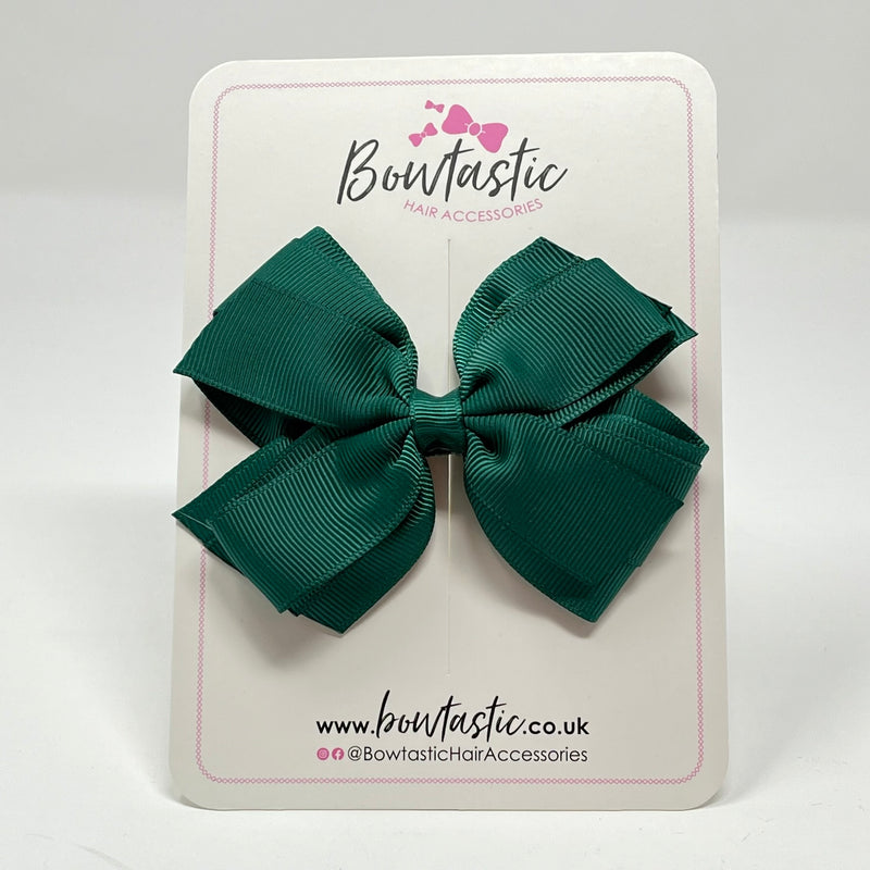 4 Inch 3 Layer Bow - Hunter Green