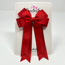 4 Inch Double Tail Bow - Red