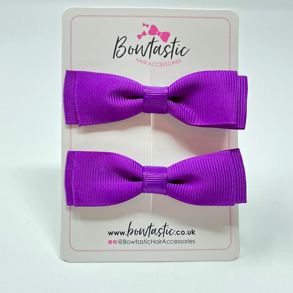 2.75 Inch Flat Bow - Ultra Violet - 2  Pack