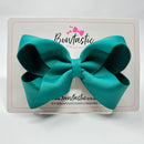 4 Inch Double Ribbon Bow - Jade Green