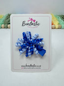 1.75 Inch Corker Bow - Royal Blue & Bluebell